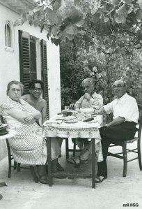 Emma Goldman, Senya Fléchine, Modest Stein i Aleksander Berkman (Saint Tropez 1935)